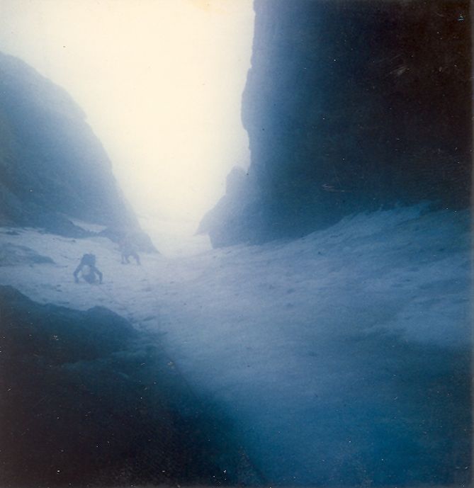 Ambiance au Couloir de Pelas Verney (Oisan)