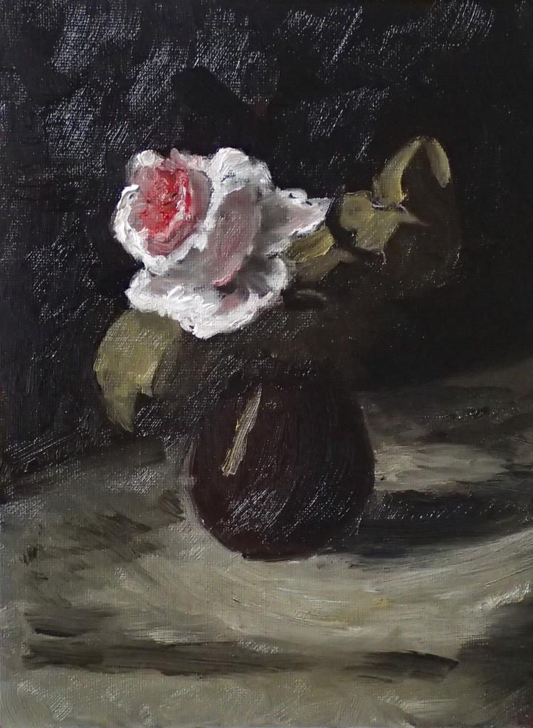 Odilon Redon - Rose dans un vase - 18x24 - copie 2014