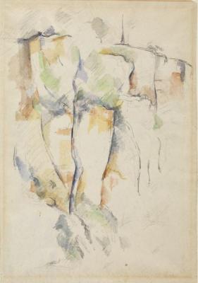 Cezanne aquarelle rochers bibemus 2