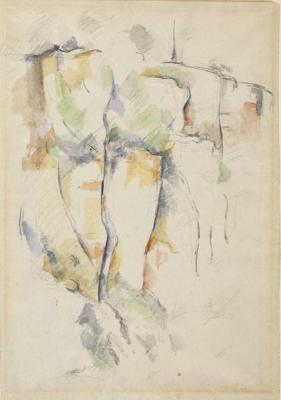 Cezanne aquarelle rochers bibemus 2